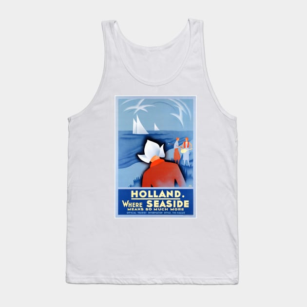 Vintage Travel Poster The Netherlands Hollan Tank Top by vintagetreasure